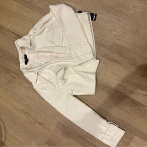 Forever 21 Off-White Jacket cropped
